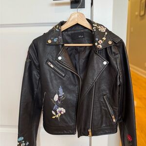 Faux leather jacket